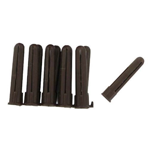 Picture of Deligo Wall Plugs Brown (Pack of 100)