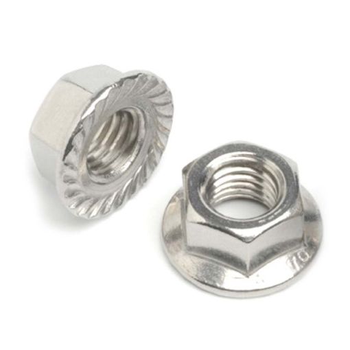 Picture of Deligo Hex Serrated Flange Nut BZP M6 (Pack of 100)