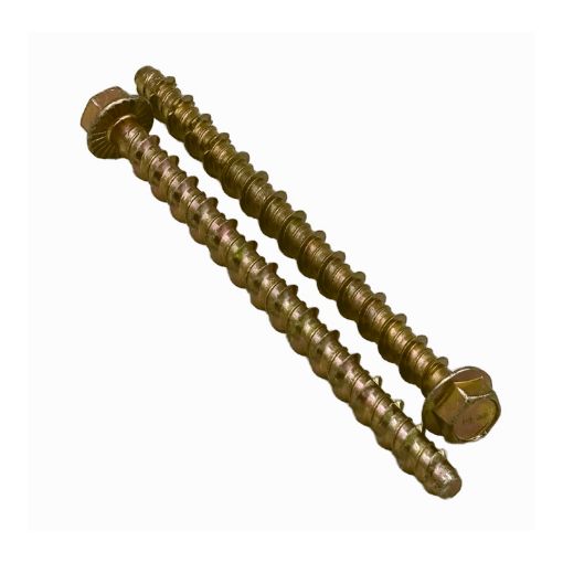 Picture of Olympic Fixings 6x100mm Hexagon Flange Head Grade 8.8 Self Tapping Concrete Anchor Bolt ZYP 100 Pcs