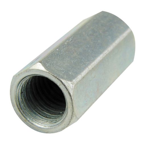 Picture of Olympic Fixings M6 X 20 Hexagon Coupling Nuts BZP 100 Pcs