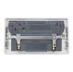 Picture of Click Mode 13A 2 Gang Switched Safety Shutter Socket Outlet With Type A & C USB (4.2A) Outlets Polar White