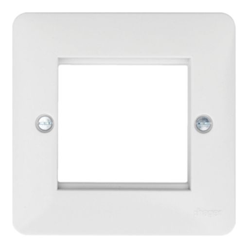 Picture of Hager 2 Module White Euro Style Accommodation Plate