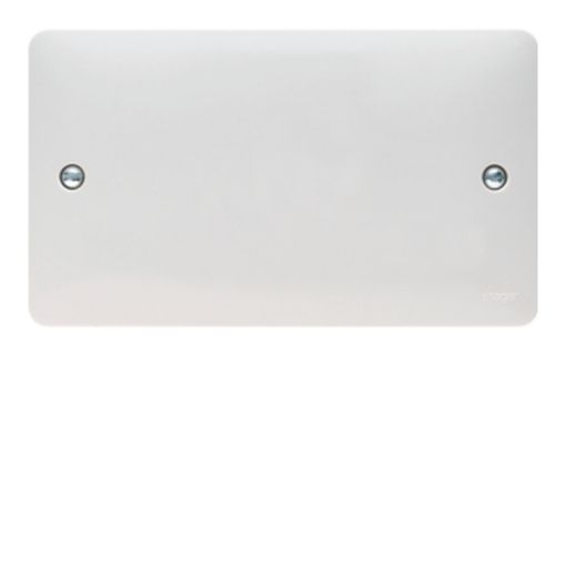 Picture of Hager White Twin Blank Plate
