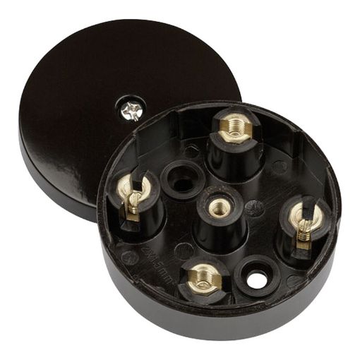 Picture of Click Essentials Brown 20A Junction Box 58mm Diameter 4 Terminal