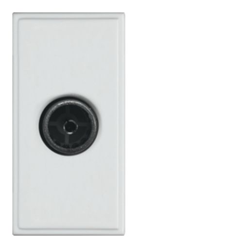 Picture of Hager White Single IEC Female Euromodule
