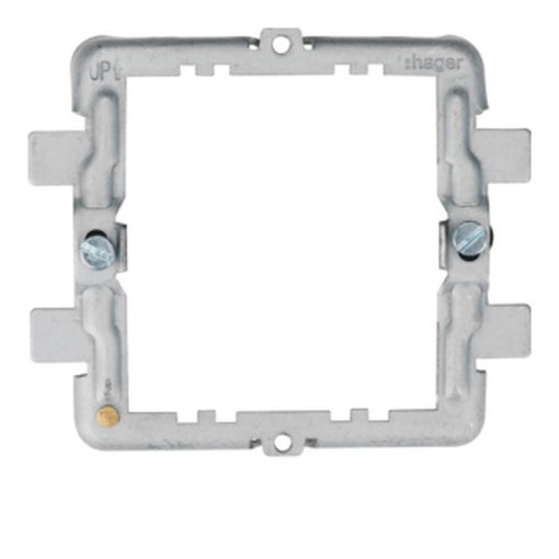 Picture of Hager Part M Grey 2 Gang Frame