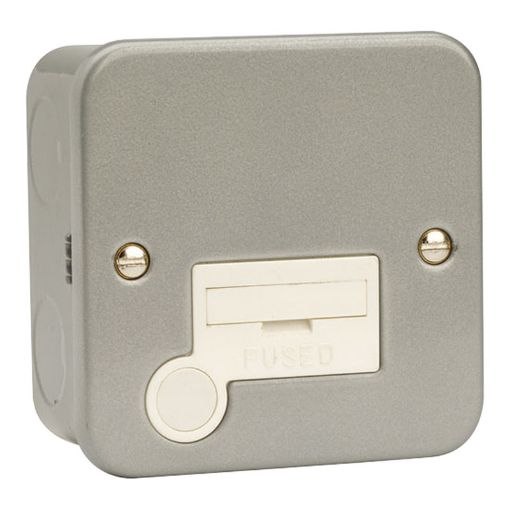 Picture of Click Essentials Metal Clad 13A Fused Connection Unit With Optional Flex Outlet