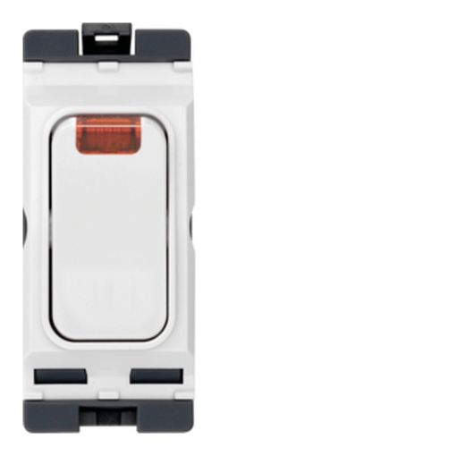 Picture of Hager 20A Part M 1 Way Double Pole White Switch with LED Indicator