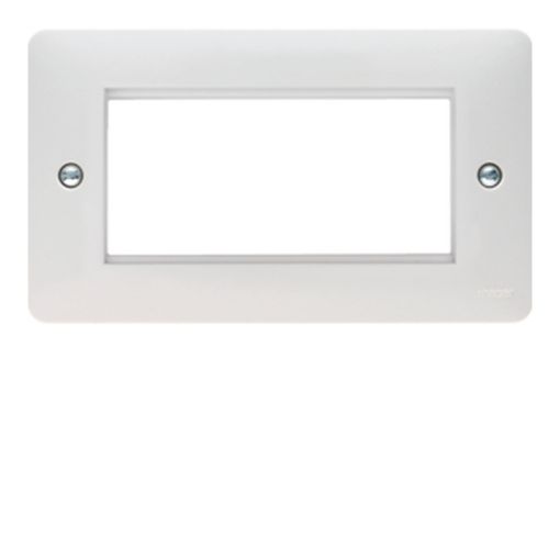 Picture of Hager 4 Module White Euro Style Accommodation Plate