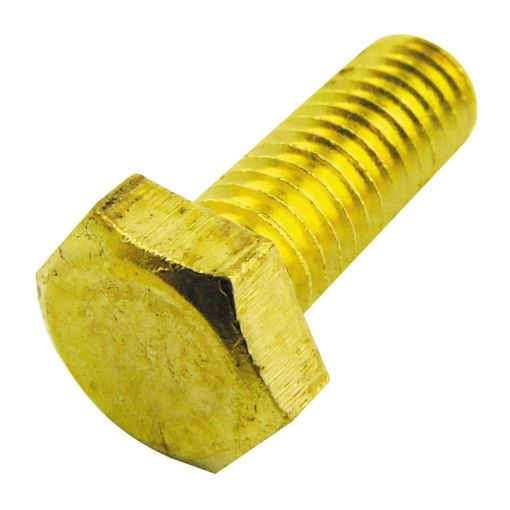 Picture of Olympic Fixings M8 X 25 Hexagon Head Setscrew Brass 100 Pcs