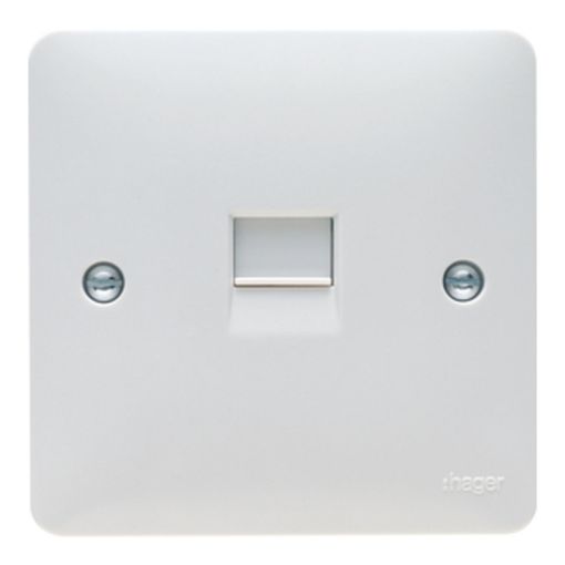 Picture of Hager White RJ11 Socket