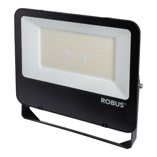 Picture of ROBUS SELEST 200W Floodlight, IP65, Black, CCT3, c/w 1m Flex