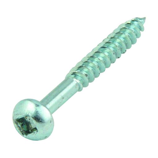 Picture of Olympic Fixings 8 X 1 Round Head Square Twinthread Screw BZP 200 Pcs
