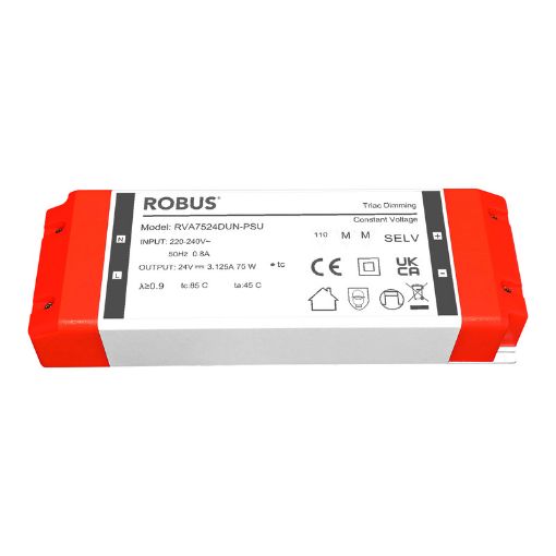 Picture of ROBUS VEGAS 75W, 24V, IP20 Driver, Triac Dimmable