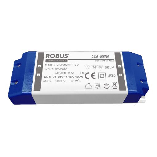 Picture of ROBUS VEGAS 100W, 24V, IP20 constant voltage driver, non dimmable