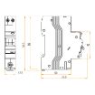 Picture of Click Elucian 1 Pole True 6kA B Curve 32A 30mA RCBO Light Grey (RAL 9035)