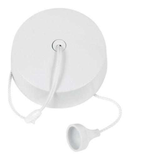 Picture of Hager White 6A Ceiling Switch: 2 Way