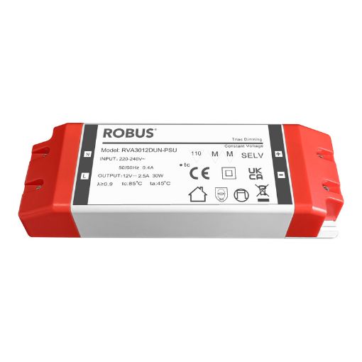 Picture of ROBUS VEGAS 30W, 24V, IP20 Driver, Triac Dimmable