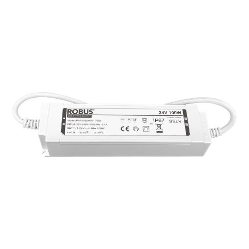 Picture of ROBUS VEGAS 100W, 24V, IP67 constant voltage driver, non dimmable