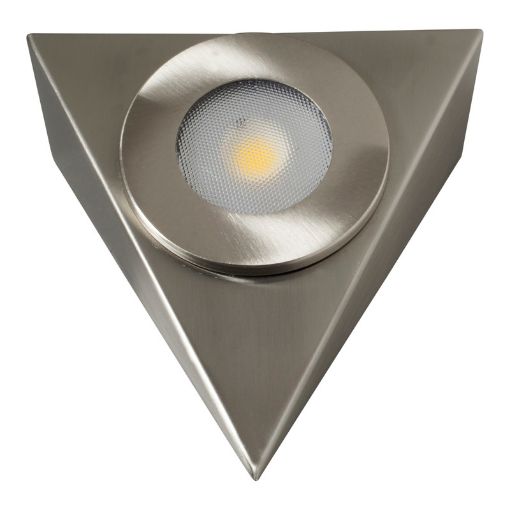 Picture of ROBUS ROYAL 2.5W LED 240V Triangular Cabinet Light, IP20, Brushed Chrome, 3000K