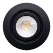 Picture of ROBUS GEM 6W LED CCT4 Gimbal Downlight IP65 67mm Cut Out 2700K 3000K 4000K 6500K Dimmable Matte Black