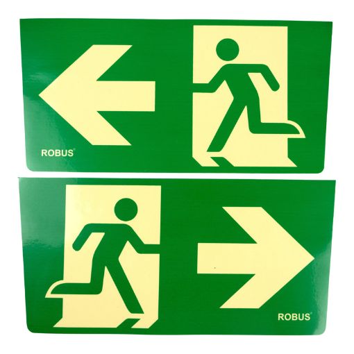 Picture of ROBUS 1pc Left and 1pc Right Running Man Legend Stickers For R8MLEDDE